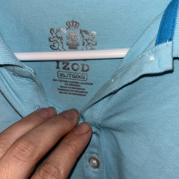 Izod women polo blue shirt XL - Picture 3 of 3